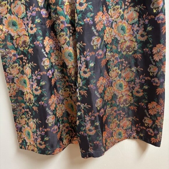 Anthropologie Womens The Somerset Pull On Cropped Pants Jacquard Edition Size XL - Picture 3 of 12